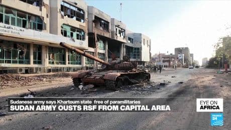 Sudan army says Khartoum state 'completely free' of paramilitaries