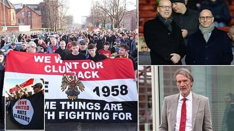 Man United protest group The 1958 announce plans for a march at final game of the season at Old Trafford and tell the Glazers they 'will never be welcome'