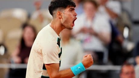 Roland-Garros : vainqueur dans la douleur de Dzumhur, Alcaraz se fait un peu peur