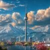 Fernsehturm vor Alpenpanorama: Erste KI-produzierte Werbekampagne gestartet