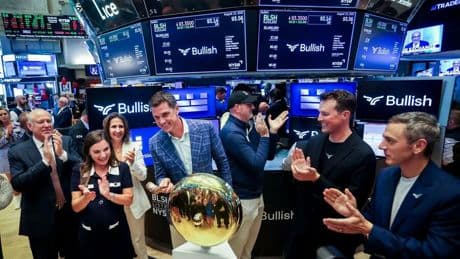 Digitale Währungen: Kryptoplattform Bullish mit starkem Börsendebüt in New York