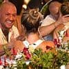 Conor McGregor kisses partner Dee Devlin as they put on a united front during cosy romantic dinner in Italy following 'cheating' scandal