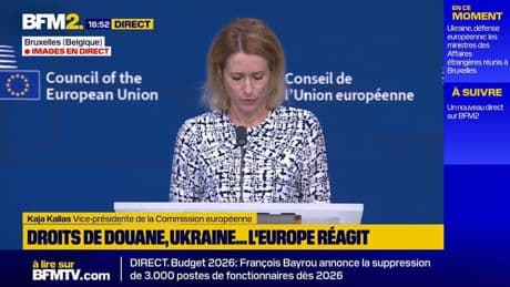 Armement de l'Ukraine: la cheffe de la diplomatie européenne appelle Donald Trump à partager "le fardeau"