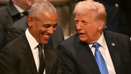 Obama destroys Trump in head-to-head race if both were to run for a third term in 2028, poll finds