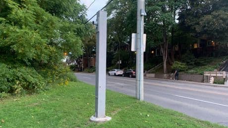 Toronto Police investigating after speed camera cut down for 7th time