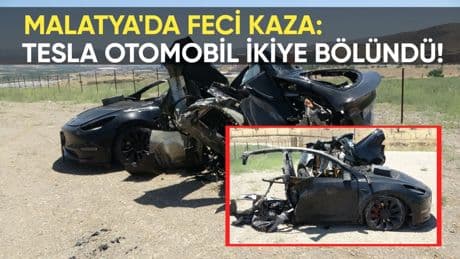 Malatya'da feci kaza! Tesla ortadan ikiye bölündü, alev aldı: 2 hemşire hayatını kaybetti