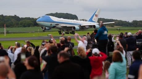 Trump touches down in Scotland for unofficial visit