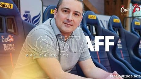 <p>La Reale Mutua Fenera Chieri &lsquo;76 ha definito lo staff per la stagione 2025/2026</p>
