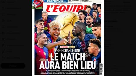 L'Équipe proclama el PSG-Barça como el mejor pulso posible