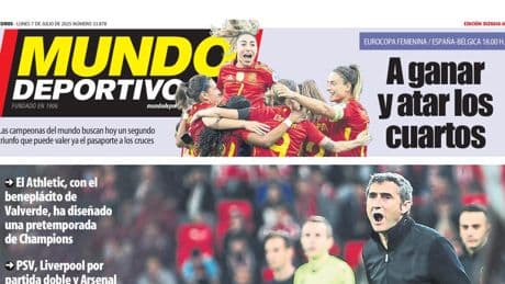 Portada de hoy de la Edición Bizkaia-Araba de Mundo Deportivo