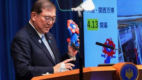 Japanese leader hopes Osaka expo will help reunite a divided world