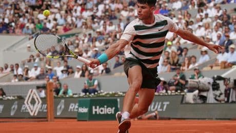 Tommy Paul - Carlos Alcaraz en directo, el partido de cuartos de final de Roland Garros en vivo