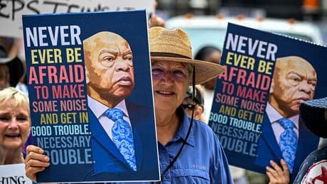 ‘Good Trouble’ Protests Against Trump Administration Being Held Across the U.S. in Honor of Late Congressman John Lewis