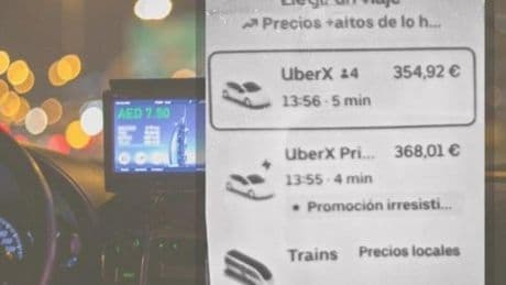Taxistas denuncian los precios de Uber para un trayecto Bilbao - San Sebastián: «Casi el doble que un taxi»