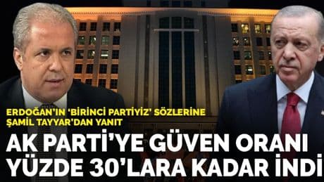 Erdoğan'ın ‘birinci partiyiz’ sözlerine Şamil Tayyar'dan yanıt: AK Parti’ye güven oranı yüzde 30’lara kadar indi