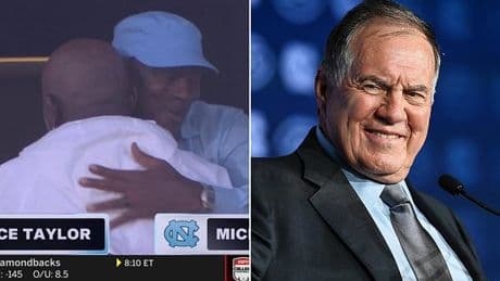 Michael Jordan and Lawrence Taylor lead A-listers for Bill Belichick's UNC debut as VIPs flock to Chapel Hill