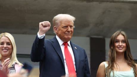Donald Trump booed by crowd as he causes chaos before US Open final