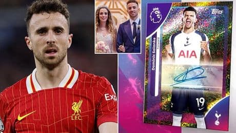 Diogo Jota to feature in Premier League's official trading card collection for new season after tragic death - with 'the forward signing limited edition copies'