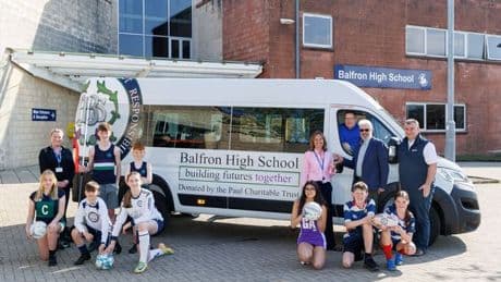 Minibus gifted to rural Stirling school pupils by charity trust