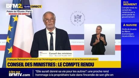 Statut de la Corse: "Il s'agit de reconnaitre une spécificité dans le cadre du droit commun", assure François Rebsamen, ministre de l'Aménagement du territoire