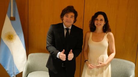 Ayuso se reúne con Milei durante su visita a Madrid Economic Forum
