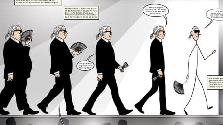 Graphic Novel: Lagerfeld als "Karlikatur": Was ein Comic über den Designer verrät
