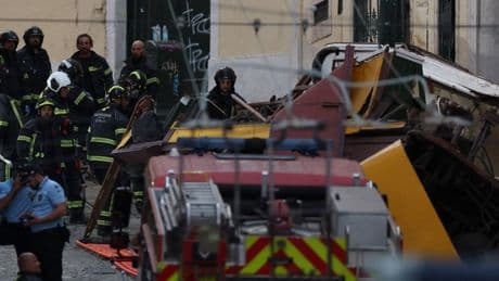 At least 15 killed after Lisbon's historic Gloria funicular railway derails in 'tragic accident'