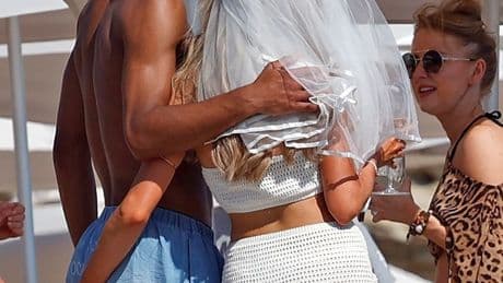 Jude Bellingham’s bum grabbed by bride-to-be on a hen-do as he relaxes in Ibiza before joining up with England