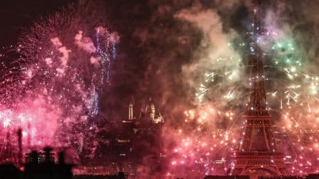 Watch: Spectacular firework and drone display lights up Eiffel Tower for Bastille Day