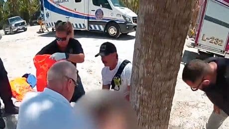 Bodycam footage shows horrifying moment cops helped Florida girl with severed hand after shark attack