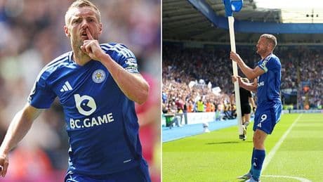 Jamie Vardy gets fairytale farewell as Leicester City legend nets his 200th goal in final appearance for the Foxes