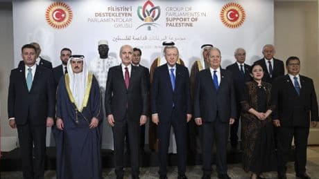 Filistin'i Destekleyen Parlamentolar Grubu Toplantısı Erdoğan'ın katılımıyla başladı