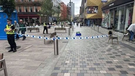 Man charged after alleged stabbing in Glasgow street