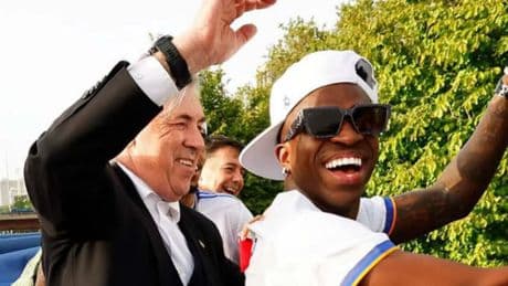 La emotiva carta de Vinícius a Ancelotti