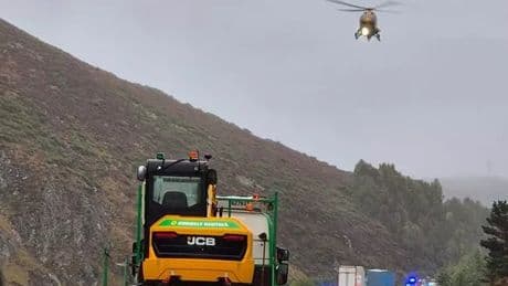 Two people killed in horror A9 crash as air ambulance spotted at scene
