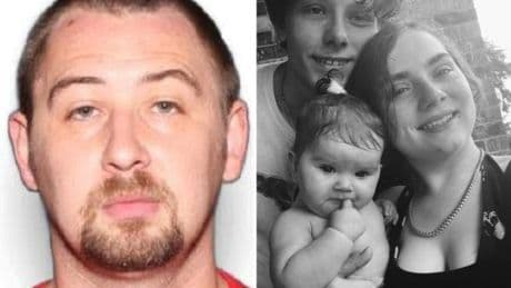 Hunt for murder suspect who dropped off baby after four relatives found dead