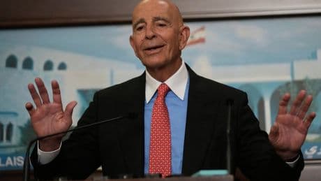 U.S. envoy Tom Barrack sparks outrage after telling journalists in Lebanon to ‘act civilized’