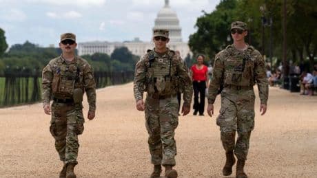 Trump sent in the National Guard to ‘clean up’ Washington DC – now they’re armed