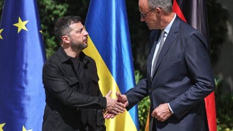 Zelenskyy in Berlin for critical talks with European leaders and Trump
