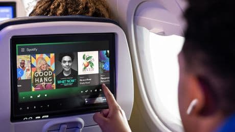 Spotify brings playlists, podcasts, and audiobooks to United flights