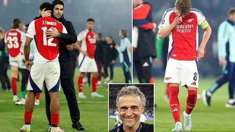 PSG boss Luis Enrique brutally snubs Arsenal in post-match interview after his side thrashed Inter Milan to seal Champions League glory