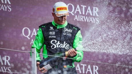Nico Hulkenberg chokes up on team radio as F1 star, 37, finally makes podium in his 239TH race – despite starting 19th