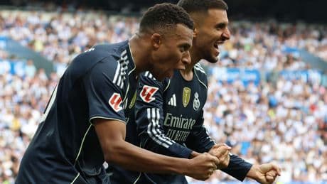 Liga : le Real Madrid souffre mais s’impose à la Real Sociedad, Mbappé buteur et passeur