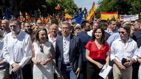 Manifestación a favor de la mafia en Madrid