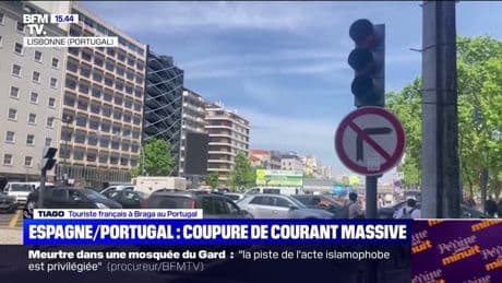 Panne d'électricité massive en Espagne et au Portugal: "Tous les commerces sont fermés", témoigne Tiago, un touriste français à Braga