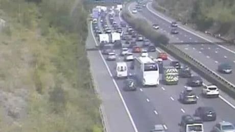 M5 traffic LIVE: Three-HOUR delays and 14 miles of queues over 'structural' emergency