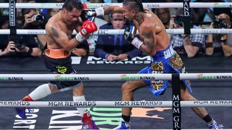 Mario Barrios retains WBC welterweight championship with tight decision over Manny Pacquiao