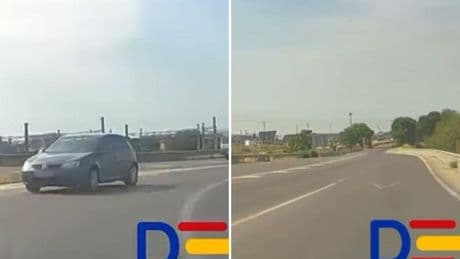 La surrealista escena que se encuentra un conductor en una carretera en dirección a Madrid: “Le han regalado el carnet”