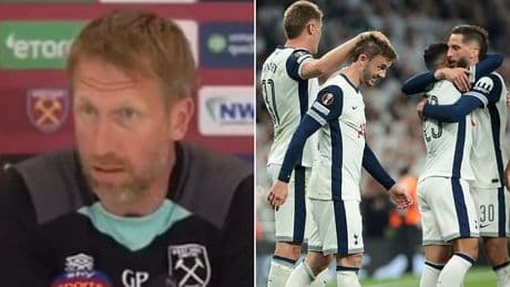 West Ham fans call for Graham Potter to be SACKED after controversial remark about Tottenham ahead of this weekend's clash with their London rivals