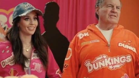 Jordon Hudson ‘forced’ her way in Dunkin’ Super Bowl ad with Bill Belichick
